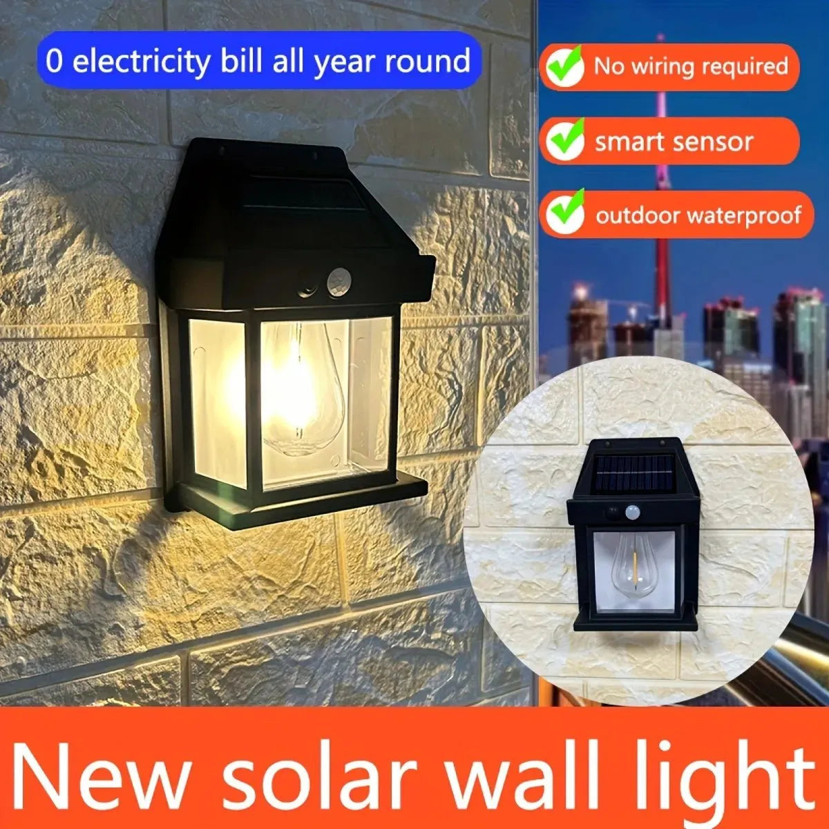 🔥Last Day Buy 1 Pair, Get 1 Pair FREE!🎁2025 New Outdoor Solar Wall Lamp